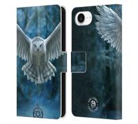 Head Case Designs Officially Licensed Anne Stokes Awake Your Magic Owls Leather Wallet Case Compatible With Apple iPhone 16e