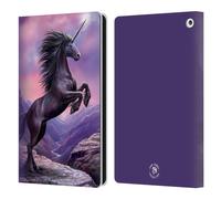Head Case Designs Officially Licensed Anne Stokes Black Unicorn Mythical Creatures Leather Wallet Case Compatible With Fire HD 8/Fire HD 8 Plus 2020
