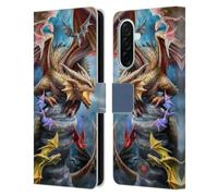 Head Case Designs Officially Licensed Anne Stokes Clan Dragons 4 Leather Wallet Case Compatible With Samsung Galaxy A26 5G