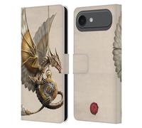 Head Case Designs Officially Licensed Anne Stokes Clockwork Dragon Steampunk Leather Wallet Case Compatible With Apple iPhone 17 Air