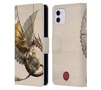 Head Case Designs Officially Licensed Anne Stokes Clockwork Dragon Steampunk Leather Wallet Case Compatible With Apple iPhone 11