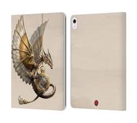 Head Case Designs Officially Licensed Anne Stokes Clockwork Dragon Steampunk Leather Wallet Case Compatible With Apple iPad Air 13 2024/2025