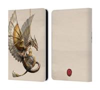 Head Case Designs Officially Licensed Anne Stokes Clockwork Dragon Steampunk Leather Wallet Case Compatible With Amazon Kindle 11th Gen 6in 2022