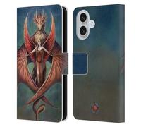 Head Case Designs Officially Licensed Anne Stokes Copperwings Dragon Friendship Leather Wallet Case Compatible With Apple iPhone 16