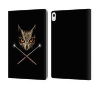 Head Case Designs Officially Licensed Anne Stokes Cross Wands Owls Leather Wallet Case Compatible With Apple iPad Air 13 2024/2025