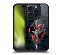 Head Case Designs Officially Licensed Anne Stokes Dagger Dragons Gel Armour Case [Military Grade Protection] Compatible With Apple iPhone 15 Pro