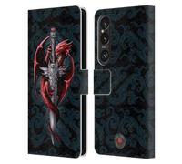 Head Case Designs Officially Licensed Anne Stokes Dagger Dragons Leather Book Wallet Case Cover Compatible With Sony Xperia 1 VI 5G