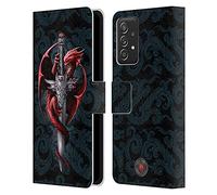 Head Case Designs Officially Licensed Anne Stokes Dagger Dragons Leather Wallet Case Compatible With Samsung Galaxy A53 5G (2022)