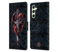 Head Case Designs Officially Licensed Anne Stokes Dagger Dragons Leather Wallet Case Compatible With Samsung Galaxy A54 5G