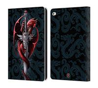 Head Case Designs Officially Licensed Anne Stokes Dagger Dragons Leather Wallet Case Compatible With Apple iPad Air 2 (2014)