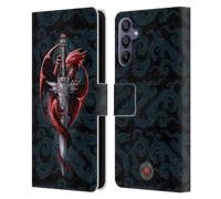 Head Case Designs Officially Licensed Anne Stokes Dagger Dragons Leather Wallet Case Compatible With Samsung Galaxy A15