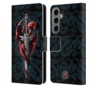 Head Case Designs Officially Licensed Anne Stokes Dagger Dragons Leather Wallet Case Compatible With Samsung Galaxy S25