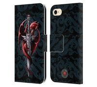 Head Case Designs Officially Licensed Anne Stokes Dagger Dragons Leather Wallet Case Compatible With Apple iPhone 7/8 / SE 2020 & 2022