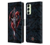 Head Case Designs Officially Licensed Anne Stokes Dagger Dragons Leather Wallet Case Compatible With Samsung Galaxy A14 5G
