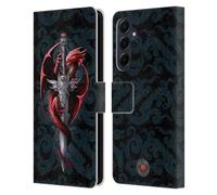 Head Case Designs Officially Licensed Anne Stokes Dagger Dragons Leather Wallet Case Compatible With Samsung Galaxy A55 5G