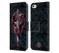 Head Case Designs Officially Licensed Anne Stokes Dagger Dragons Leather Wallet Case Compatible With Apple iPhone 6 / iPhone 6s