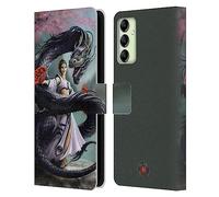 Head Case Designs Officially Licensed Anne Stokes Dancer Dragons 3 Leather Wallet Case Compatible With Samsung Galaxy A14 5G