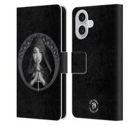 Head Case Designs Officially Licensed Anne Stokes Dark Prayer Art Nouveau Gothic Leather Wallet Case Compatible With Apple iPhone 16