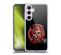 Head Case Designs Officially Licensed Anne Stokes Dragon And Skull Fire Tribal Gel Case [Military Grade Protection] Compatible With Samsung Galaxy A35 5G