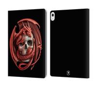 Head Case Designs Officially Licensed Anne Stokes Dragon And Skull Fire Tribal Leather Wallet Case Compatible With Apple iPad Air 13 2024/2025