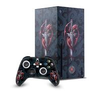 Head Case Designs Officially Licensed Anne Stokes Dragon Dagger Art Mix Game Console Wrap and Game Controller Skin Bundle Compatible With Xbox Series X
