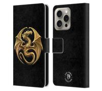 Head Case Designs Officially Licensed Anne Stokes Dragon Medal Fire Tribal Leather Wallet Case Compatible With Apple iPhone 16 Pro