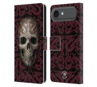 Head Case Designs Officially Licensed Anne Stokes Dragon Swirl Pattern Oriental Skull Leather Wallet Case Compatible With Apple iPhone 17 Air
