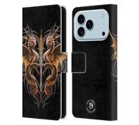Head Case Designs Officially Licensed Anne Stokes Dragon Sword Mix Fantasy Art Leather Wallet Case Compatible With Apple iPhone 17 Pro
