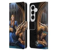 Head Case Designs Officially Licensed Anne Stokes Fierce Loyalty Dragons 3 Leather Wallet Case Compatible With Samsung Galaxy S26