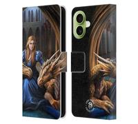 Head Case Designs Officially Licensed Anne Stokes Fierce Loyalty Dragons 3 Leather Wallet Case Compatible With Apple iPhone 17