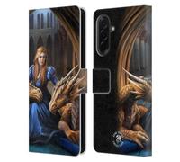 Head Case Designs Officially Licensed Anne Stokes Fierce Loyalty Dragons 3 Leather Wallet Case Compatible With Samsung Galaxy A36 5G
