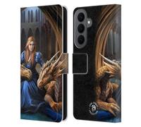 Head Case Designs Officially Licensed Anne Stokes Fierce Loyalty Dragons 3 Leather Wallet Case Compatible With Samsung Galaxy S26 Plus