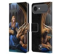 Head Case Designs Officially Licensed Anne Stokes Fierce Loyalty Dragons 3 Leather Wallet Case Compatible With Apple iPhone 17 Air