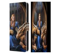 Head Case Designs Officially Licensed Anne Stokes Fierce Loyalty Dragons 3 Leather Wallet Case Compatible With Samsung Galaxy S25 FE
