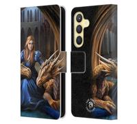 Head Case Designs Officially Licensed Anne Stokes Fierce Loyalty Dragons 3 Leather Wallet Case Compatible With Samsung Galaxy S24 5G