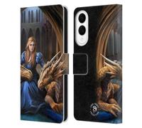 Head Case Designs Officially Licensed Anne Stokes Fierce Loyalty Dragons 3 Leather Wallet Case Compatible With Samsung Galaxy S25 Edge