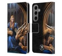 Head Case Designs Officially Licensed Anne Stokes Fierce Loyalty Dragons 3 Leather Wallet Case Compatible With Samsung Galaxy S25