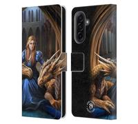 Head Case Designs Officially Licensed Anne Stokes Fierce Loyalty Dragons 3 Leather Wallet Case Compatible With Samsung Galaxy A17 4G / 5G