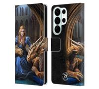 Head Case Designs Officially Licensed Anne Stokes Fierce Loyalty Dragons 3 Leather Wallet Case Compatible With Samsung Galaxy S26 Ultra