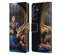 Head Case Designs Officially Licensed Anne Stokes Fierce Loyalty Dragons 3 Leather Wallet Case Compatible With Samsung Galaxy A55 5G
