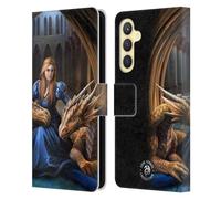 Head Case Designs Officially Licensed Anne Stokes Fierce Loyalty Dragons 3 Leather Wallet Case Compatible With Samsung Galaxy S23 FE 5G