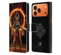 Head Case Designs Officially Licensed Anne Stokes Fire Female Elementals Leather Wallet Case Compatible With Apple iPhone 17 Pro Max