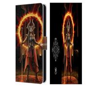 Head Case Designs Officially Licensed Anne Stokes Fire Female Elementals Leather Wallet Case Compatible With Samsung Galaxy S25 FE