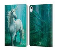 Head Case Designs Officially Licensed Anne Stokes Forest Unicorn Mythical Creatures Leather Wallet Case Compatible With Apple iPad 10.9 (2022/2025)