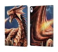 Head Case Designs Officially Licensed Anne Stokes Fury Dragons Leather Wallet Case Compatible With Apple iPad Air 13 2024/2025