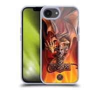 Head Case Designs Officially Licensed Anne Stokes God's Hammer Guardian Dragons Gel Case [Military Grade Protection] Compatible with Apple iPhone 16e and Compatible with MagSafe