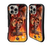 Head Case Designs Officially Licensed Anne Stokes God's Hammer Guardian Dragons Hybrid Case Compatible With Apple iPhone 16 Pro Max