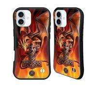 Head Case Designs Officially Licensed Anne Stokes God's Hammer Guardian Dragons Hybrid Case Compatible With Apple iPhone 16 Plus