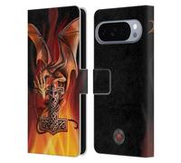 Head Case Designs Officially Licensed Anne Stokes God's Hammer Guardian Dragons Leather Wallet Case Compatible With Google Pixel 10 Pro XL