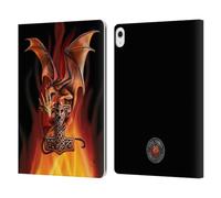 Head Case Designs Officially Licensed Anne Stokes God's Hammer Guardian Dragons Leather Wallet Case Compatible With Apple iPad Air 13 2024/2025